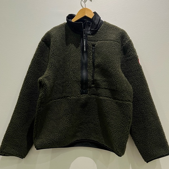 NWT Canada Goose Renfrew Wool Blend Fleece Pullover Jacket - Picture 5 of 14